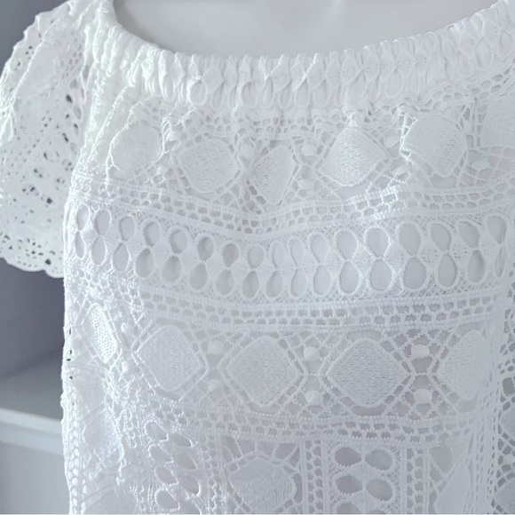 Sunday in Brooklyn White Evie Off-the-Shoulder Top, by Anthropologie Size S NEW - Picture 7 of 10